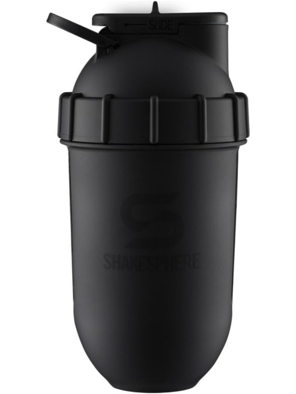 Insulated 24oz Stainless Steel Protein Shaker Bottle - Matte Black, Durable